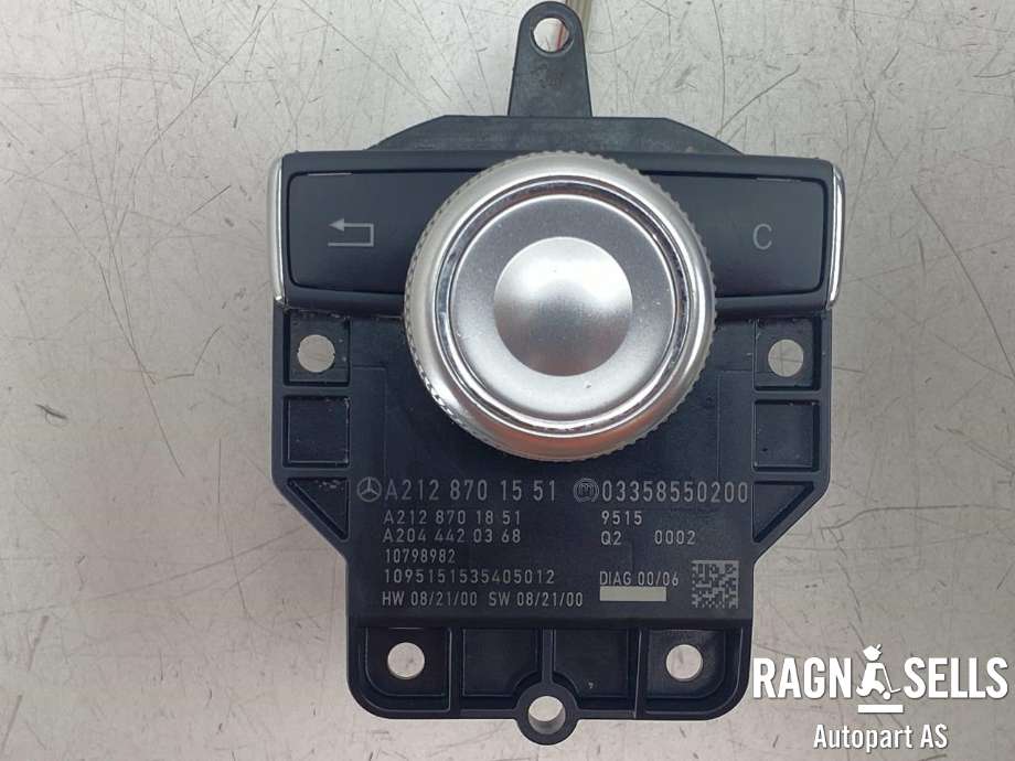 Bilstereo navigasjon betjeningspanel til Mercedes E-Klasse 2009-2013 (Fase 1) (W212) (W212) (A 212 870 15 51|A 212 870 29 51|)