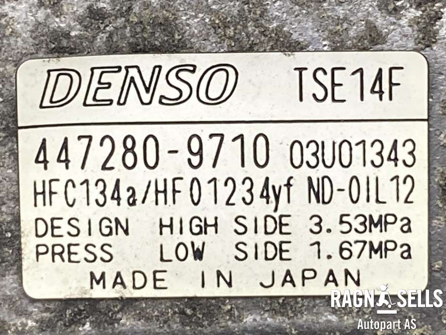 Aircondition kompressor til Subaru Outback 2015-2020 (Type V)  (DENSO|4472809710|)