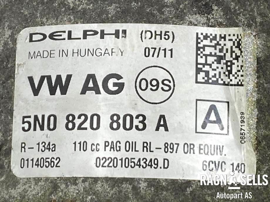 Aircondition kompressor til VW Tiguan 2007-2011 (Type I, Fase 1)  (5N0820803A|)