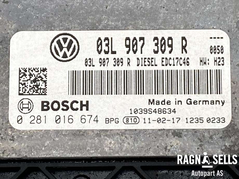 Styreenhet motor til VW Tiguan 2007-2011 (Type I, Fase 1)  (03L907309R|03L 906 018 FA|)