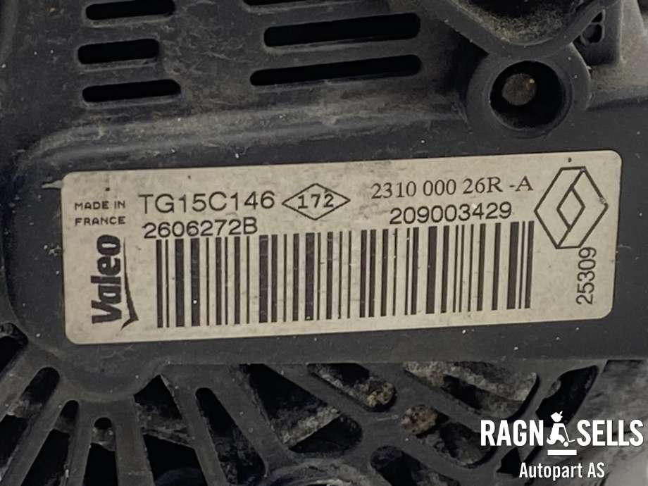Dynamo til Renault Megane 2009-2016 Type III  (7711497409|231000026R|2606272B|A4159064900|23100-5018R|23100-5818R)