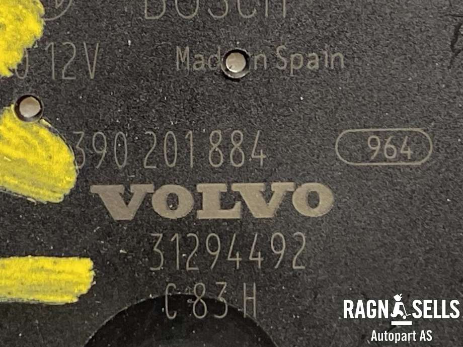 Viskermotor bakrute til Volvo V40 2012-2019  (31294492|)
