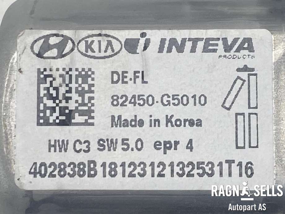 Ruteheis, kun motor, venstre foran til Kia Niro 2016-2021  (INTEVA|82450G5010|)