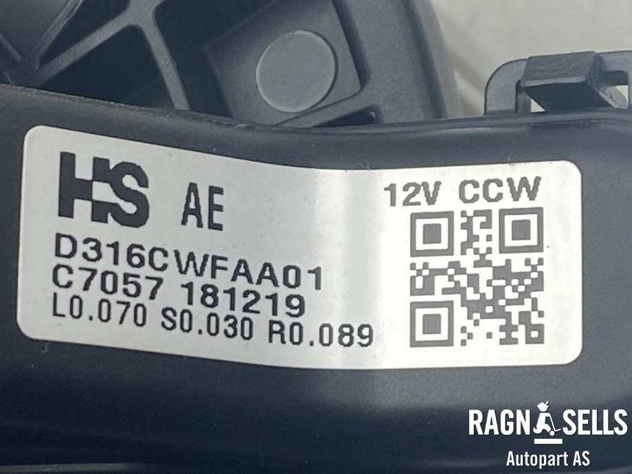 Varmeapparat motor til Kia Niro 2016-2021  (HS|97113G2000||D316CWFAA01)