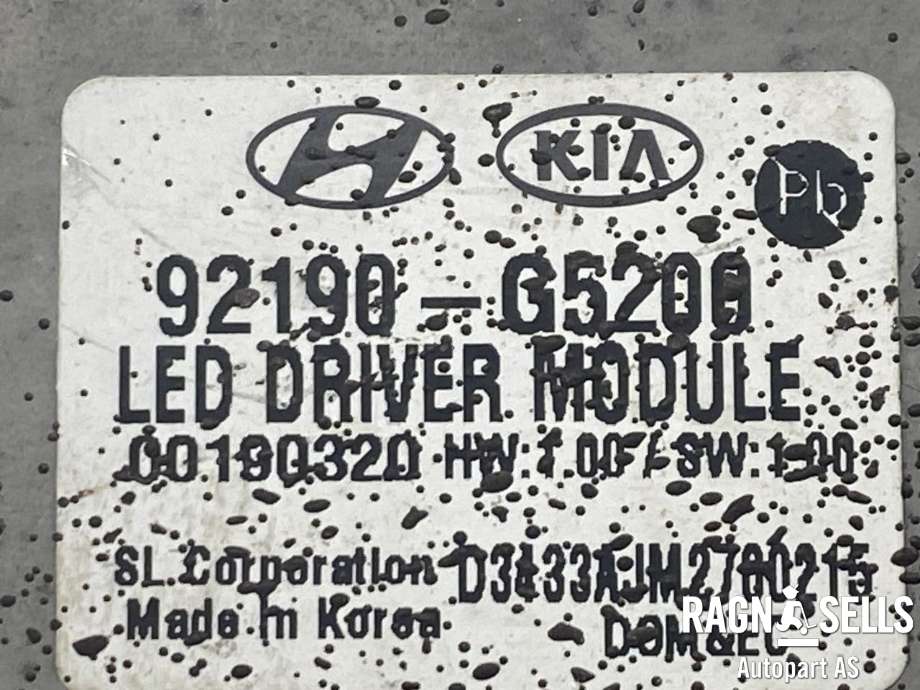 Styreenhet xenon/ballast til Kia Niro 2016-2021  (92190G5200|)