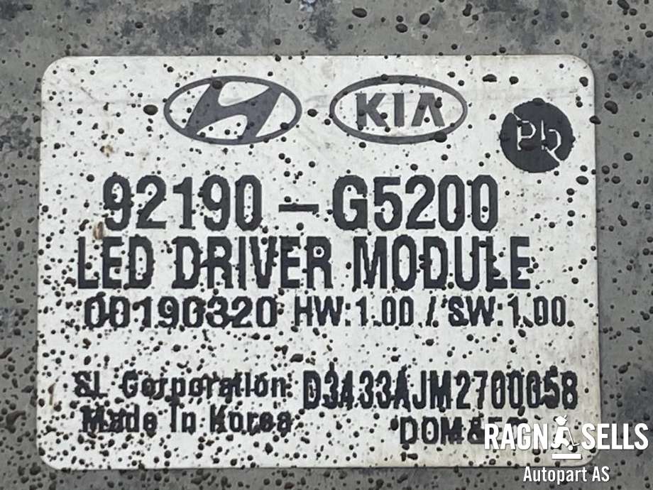 Styreenhet xenon/ballast til Kia Niro 2016-2021  (92190G5200|)