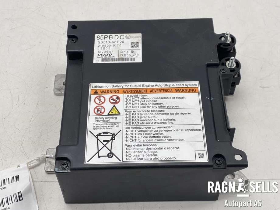 Batteri 12V til Suzuki Swift, 2017-->>  (DENSO|9651068P20)
