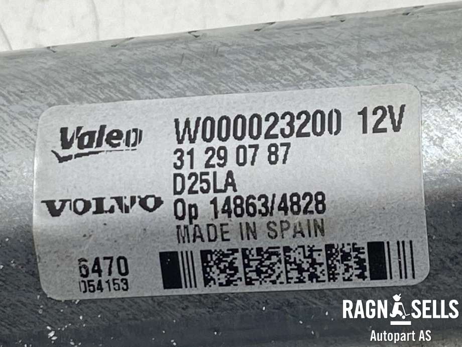 Viskermotor bakrute til Volvo V70 2007-2013 (Type III, Fase 1)  (VALEO|31290787||W000023200)