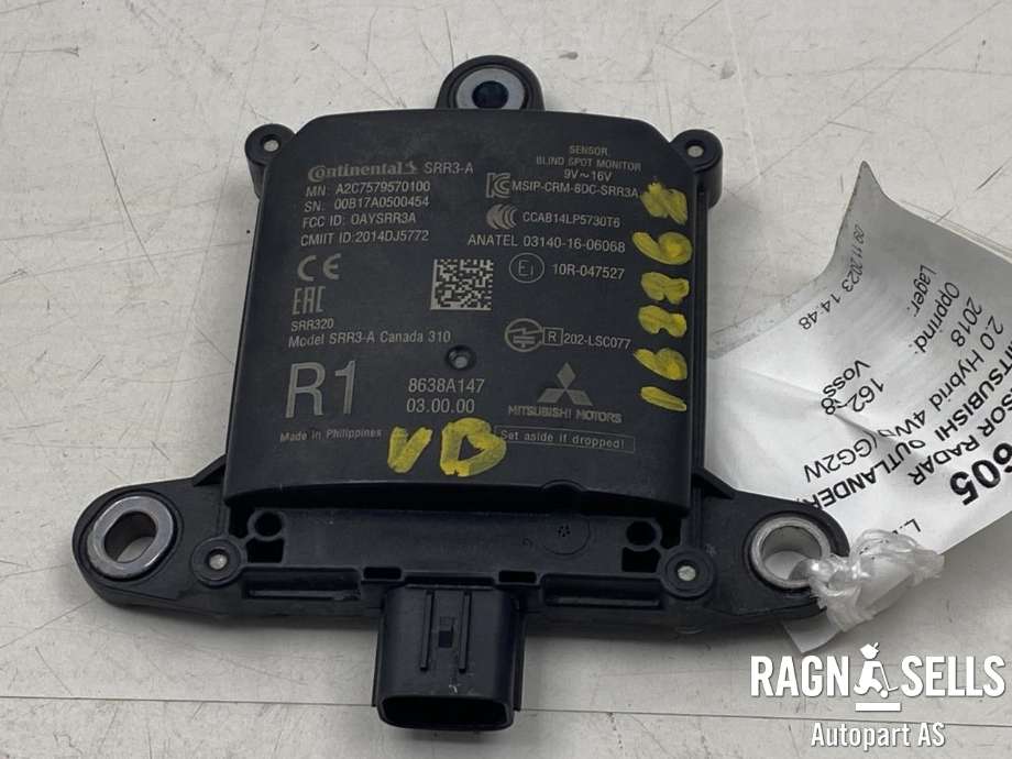 Sensor radar til Mitsubishi Outlander, 2015-->> (Type III, Fase 2)  (CONTINENTAL|031401606068)