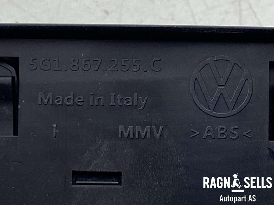 Bryter ruteheis førerdørspanel til VW e-Golf 2014-2017 (Fase 1)  (5G1867255C|5G0 959 857 B|)