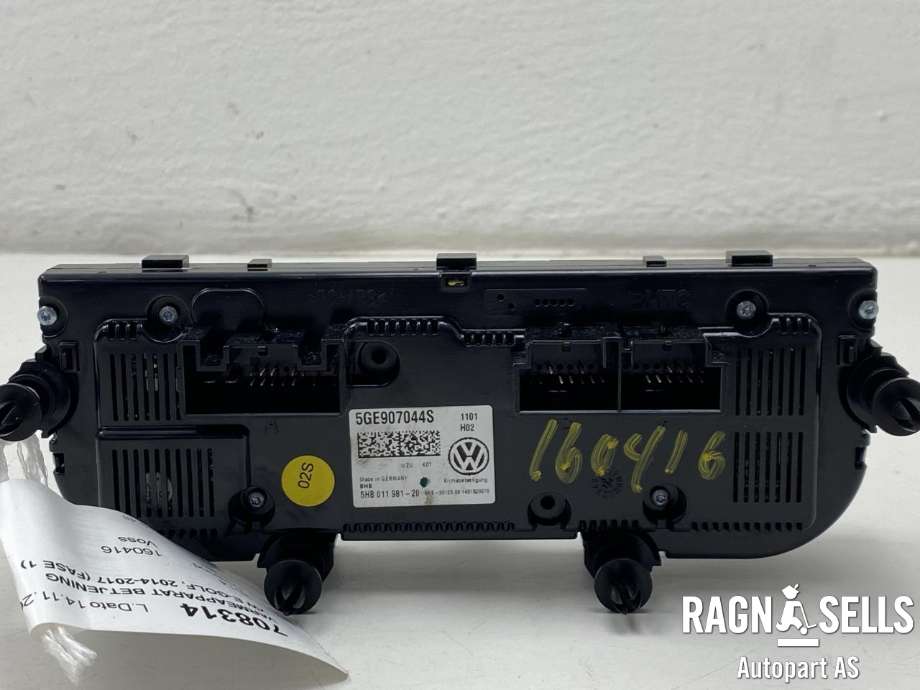 Varmeapparat betjening til VW e-Golf 2014-2017 (Fase 1)  (5GE907044S|)