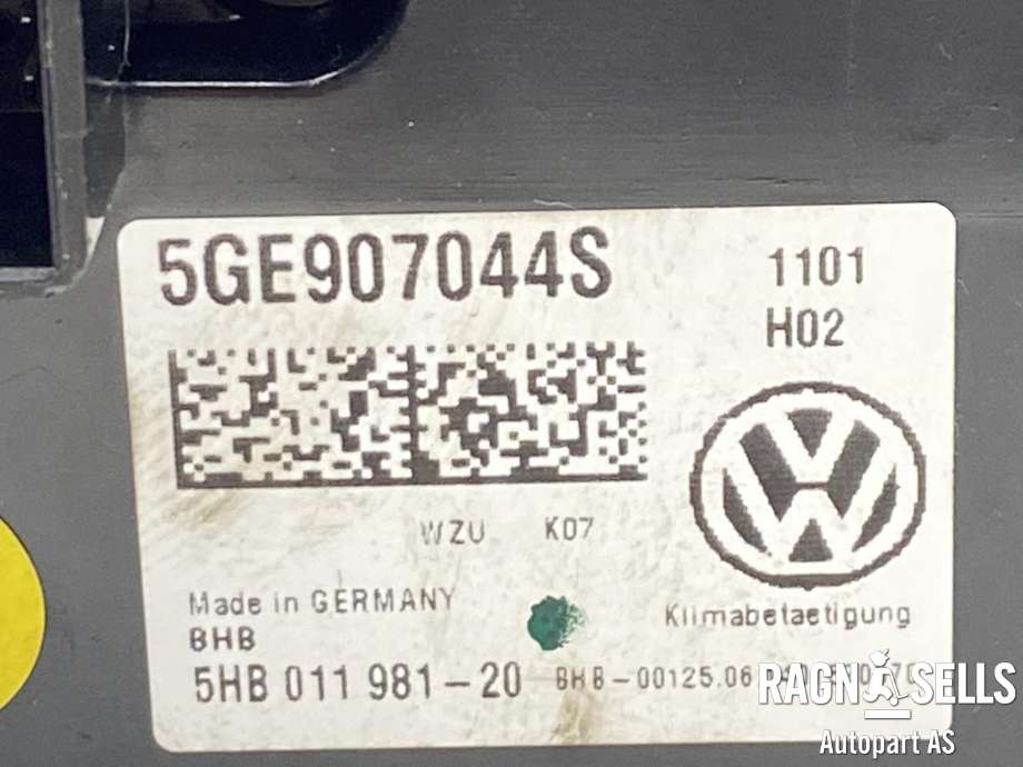 Varmeapparat betjening til VW e-Golf 2014-2017 (Fase 1)  (5GE907044S|)