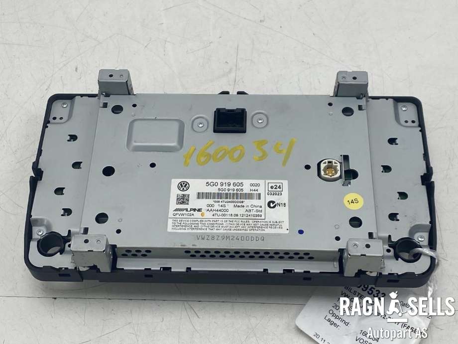 Bilstereo til VW Golf VII 2012-2017 (Fase 1)  (5G0 919 605|)