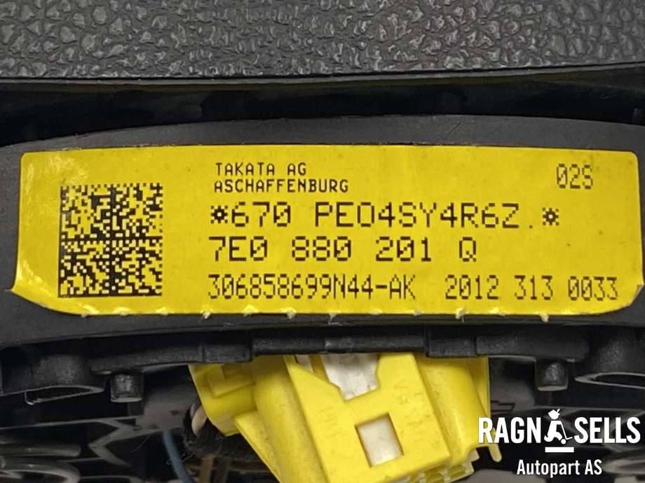 Airbag rattpute til VW Transporter / Caravelle 2009-2015 (Fase 2) (T5) (T5) (7E0 880 201 R|)