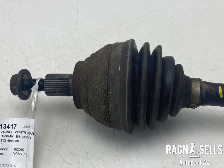 Drivaksel venstre foran, diesel/automat til VW Tiguan 2011-2016 (Type I, Fase 2)  (5N0 407 763 F|3Q0 407 271 CC|5N0 407 763 FX)