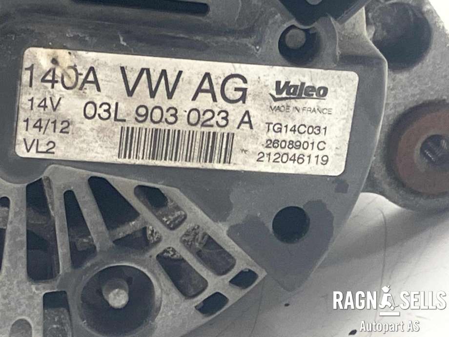 Dynamo diesel til VW Tiguan 2011-2016 (Type I, Fase 2)  (03L 903 023|03L 903 023  X|03L 903 023 AX)