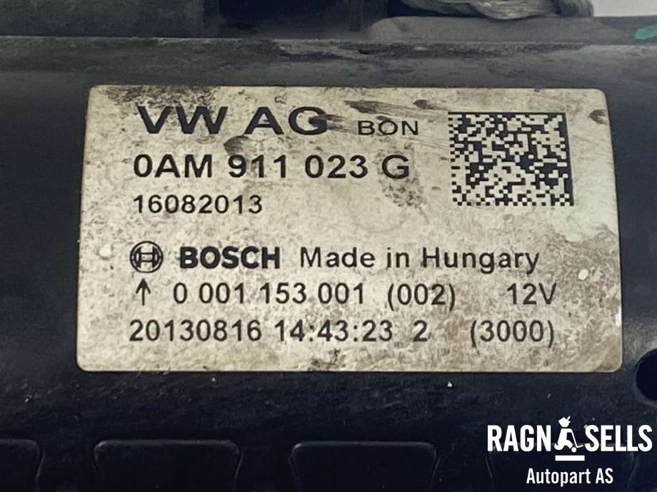 Starter diesel til VW Touran 2010-2015 (Type I, Fase 3)  (0AM 911 021 B|0AM 911 021 E|)