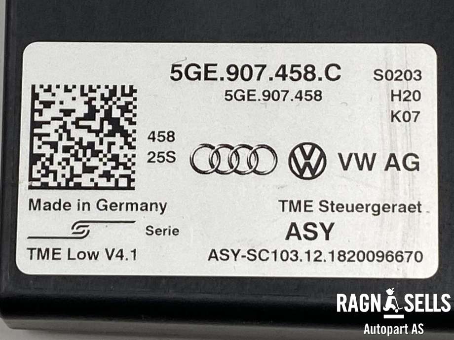 Styreenhet diverse til VW e-Golf 2017-2020 (Fase 2)  (5GE907458C|)