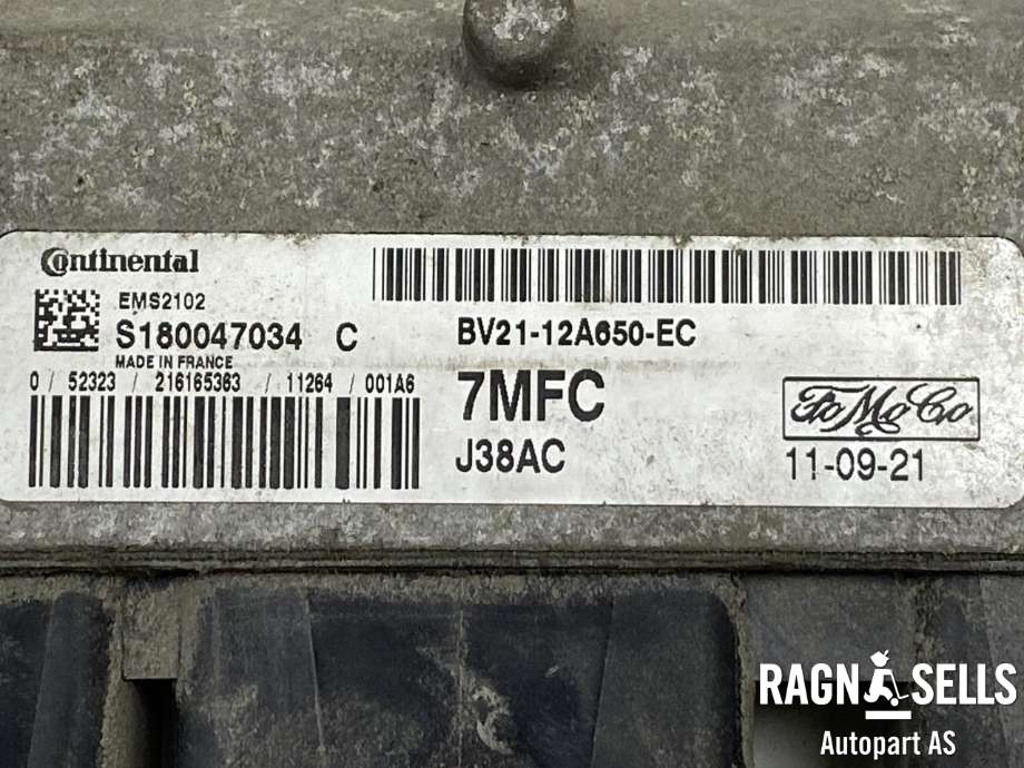 Styreenhet motor til Ford Fiesta 2008-2012 (Type VI, Fase 1)  (CONTINENTAL|BV2112A650EC|S180047034|)