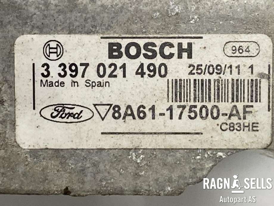 Viskermotor frontrute komplett m/overføring til Ford Fiesta 2008-2012 (Type VI, Fase 1)  (8A61-17K484-AG|8A61-17500-AF|17537411698869||0390241574|3397021490|8A61-17B571-AB)