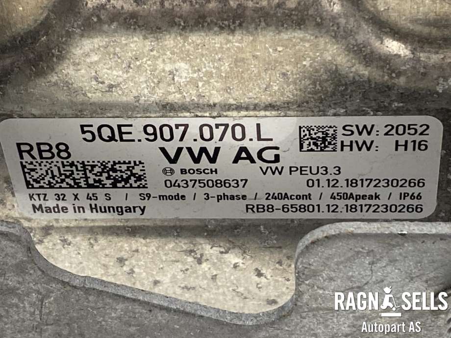 Inverter elbil til VW e-Golf 2017-2020 (Fase 2)  (5qe907070l|)
