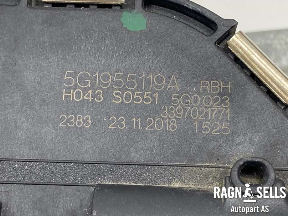 Viskermotor frontrute komplett m/overføring til VW e-Golf 2017-2020 (Fase 2)  (5g1955023d|5G1955119A|)
