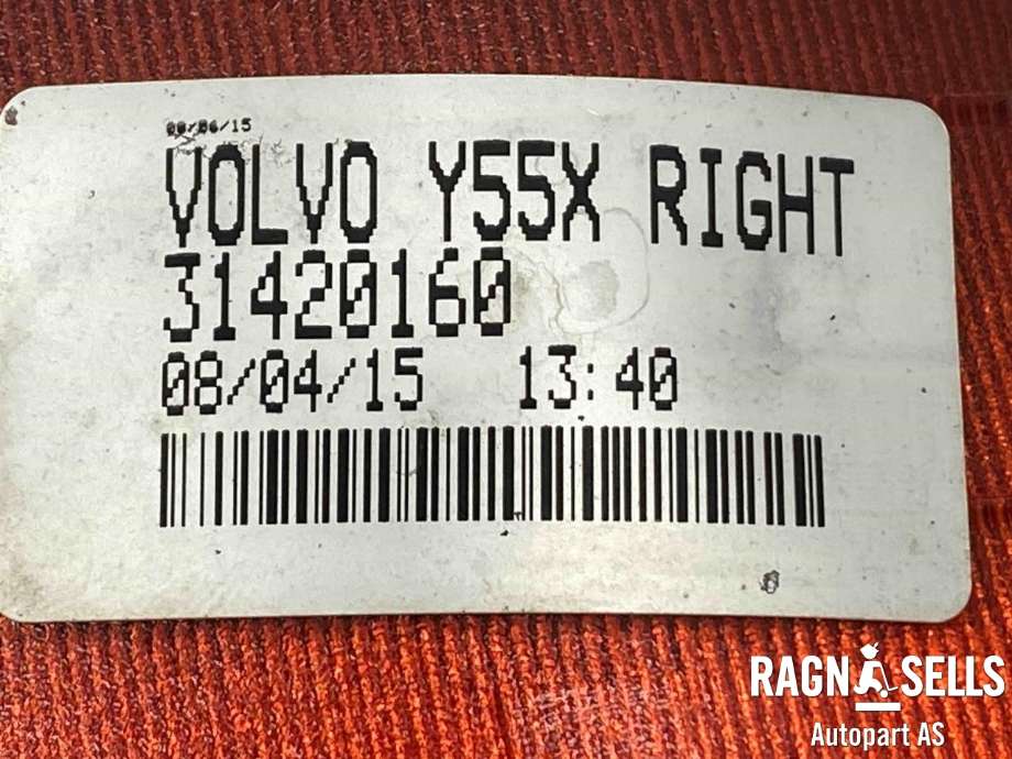 Baklykt fra støtfanger høyre til Volvo V40 2012-2019  (31420160|)