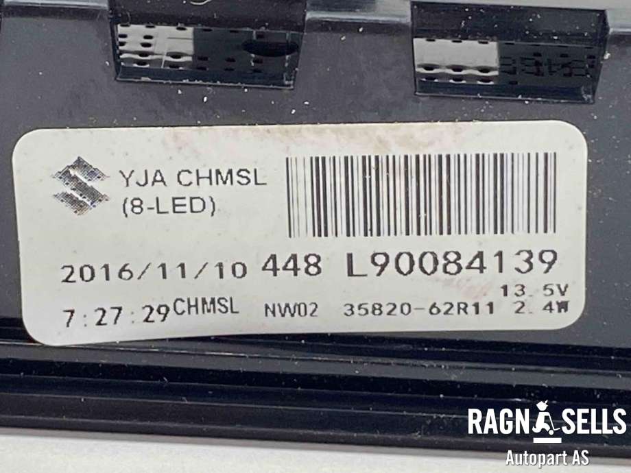 Baklykt bremselys bakrute til Suzuki Ignis 2016-->> (Type II)  (3582062R11|)