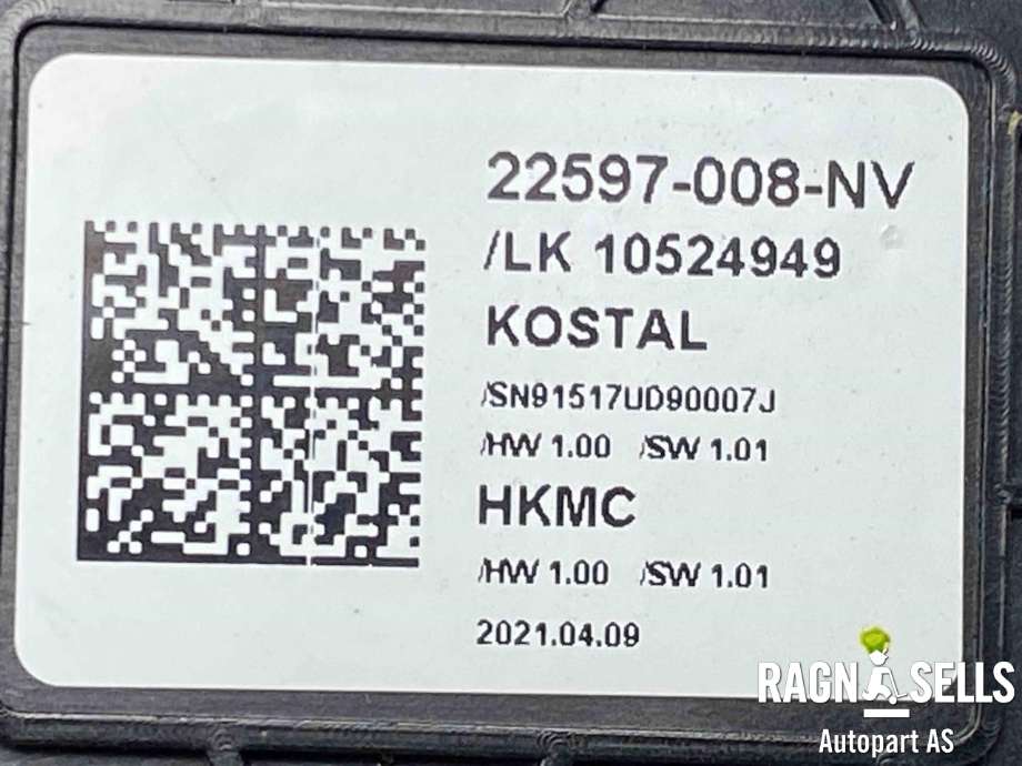 Girstang/girvelger automat til Hyundai Kona 2021-2023 (Type I, Fase 2)  (22597008NV|467F0K4100|)