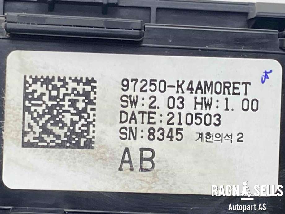 Varmeapparat betjening til Hyundai Kona 2021-2023 (Type I, Fase 2)  (97250K4AM0RET|)