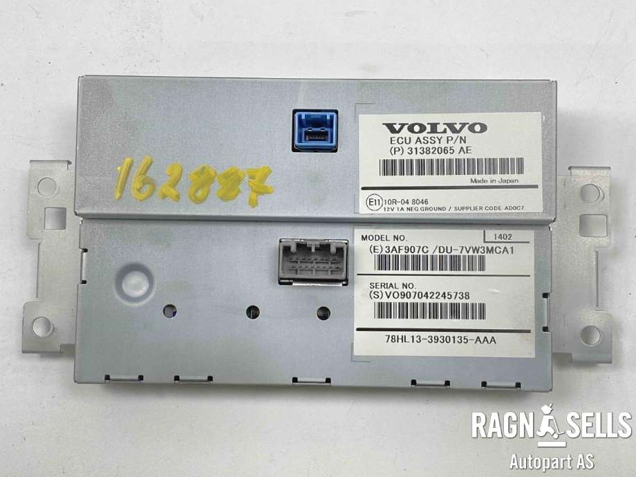 Bilstereo navigasjon skjerm til Volvo V60/V60 CC 2013-2018 (Type I, Fase 2)  (36011463|31382065|78HL13-3930135-AAA)