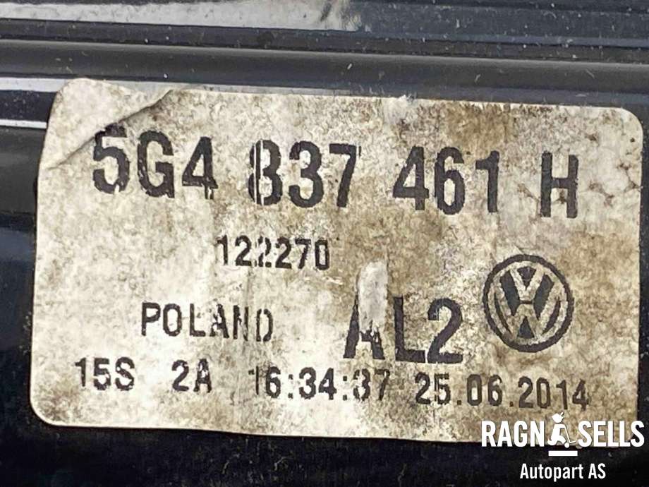 Ruteheis venstre foran til VW e-Golf 2014-2017 (Fase 1)  (5G4 837 461 H|)