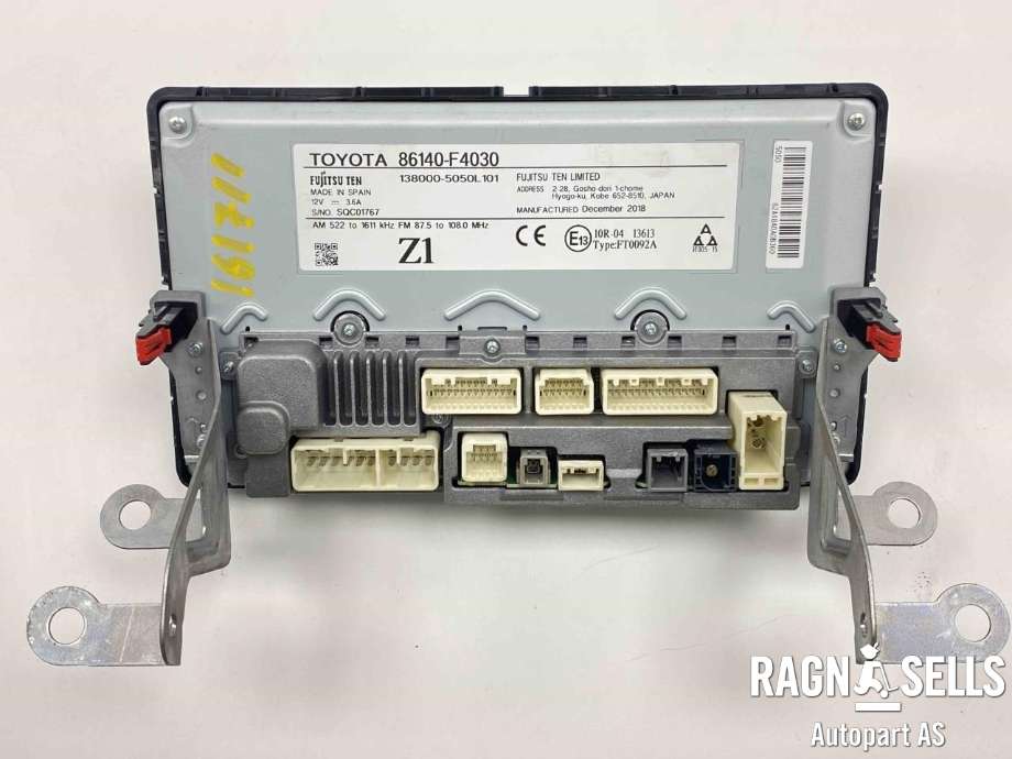 Bilstereo navigasjon skjerm til Toyota C-HR 2016-->>  (86140F4030|1380005050L101|)