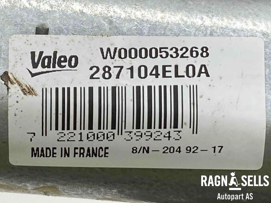 Viskermotor bakrute til Nissan Qashqai 2014-2021 (Type II)  (287104EL0A|)