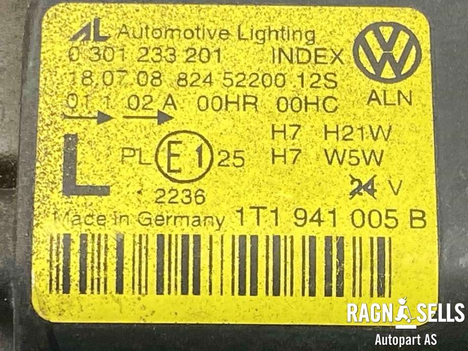 Frontlykt venstre halogen til VW Touran 2007-2010 (Type I, Fase 2)  (1T1 941 005 B|)