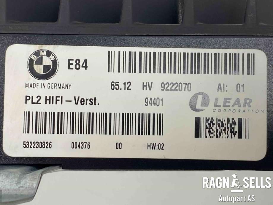 Bilstereo forsterker til BMW X1 2009-2015 (E84) (E84) (LEAR|65 12 2 622 674|65 12 9 222 070|532230826)