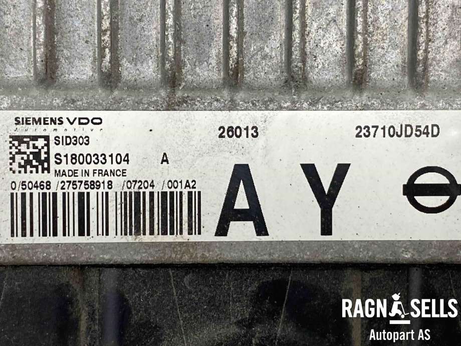 Styreenhet motor til Nissan Qashqai 2007-2010 (Type I, Fase 1)  (23710JD54D|S180033104|)