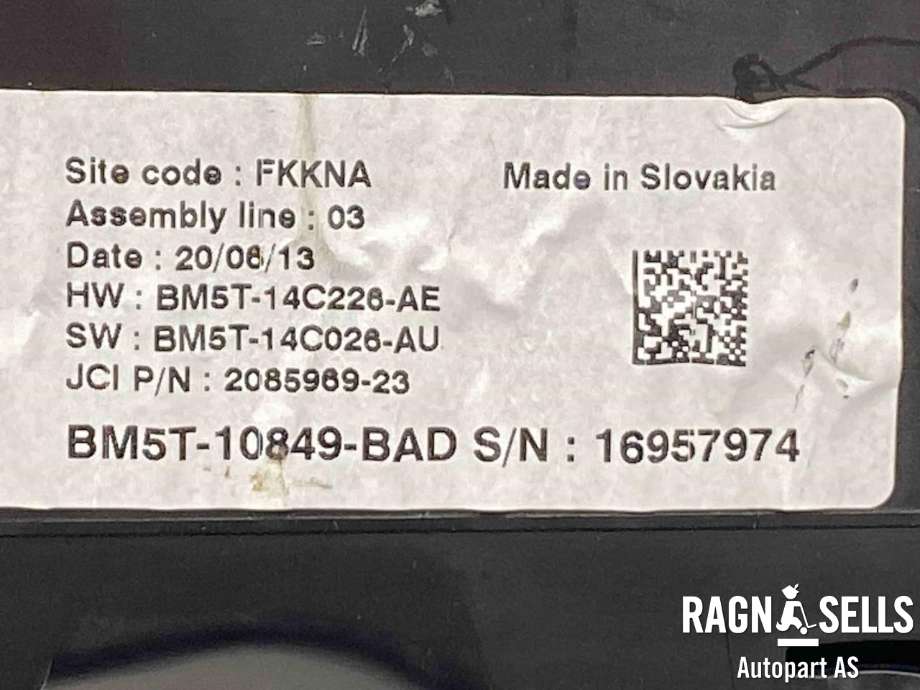 Instrumentpanel til Ford Focus 2011-2014 (Type III, Fase 1)  (BM5T-10849-BAH|BM5T-10849-BAD|1879748)