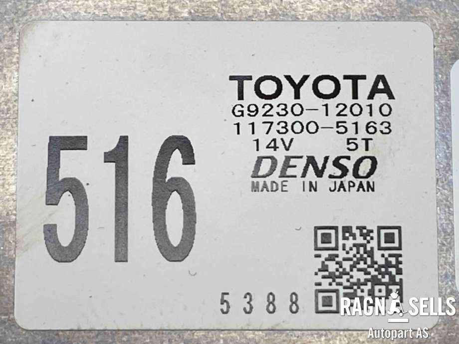 Batteri kjølevifte til Toyota Auris 2015-2019 (Type II, Fase 2)  (G923012010|)