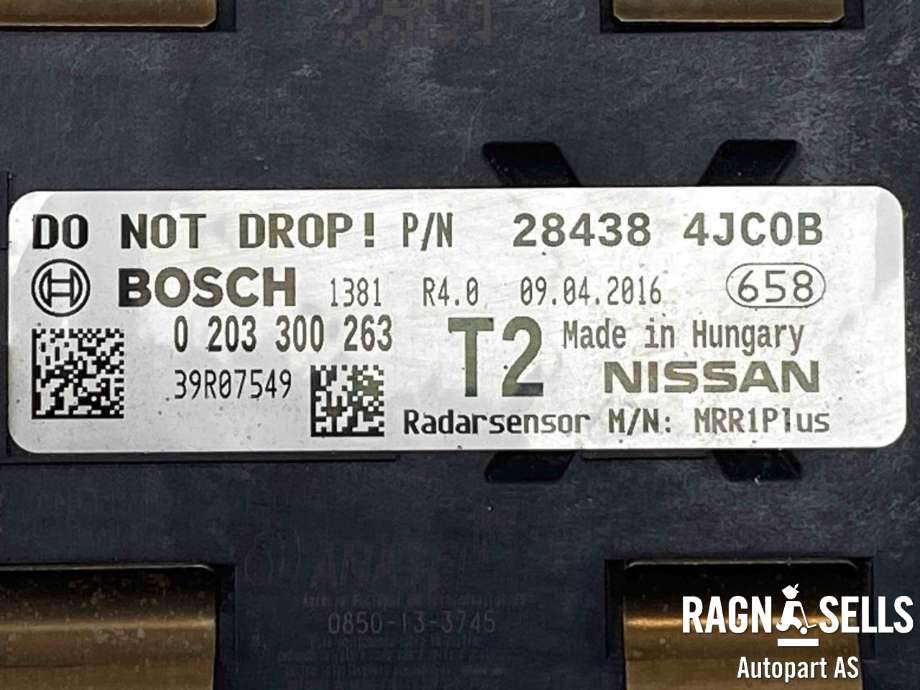 Sensor radar til Nissan Navara 2016-->> (D23) (D23) (BOSCH|0203300263|284384JC0B|)