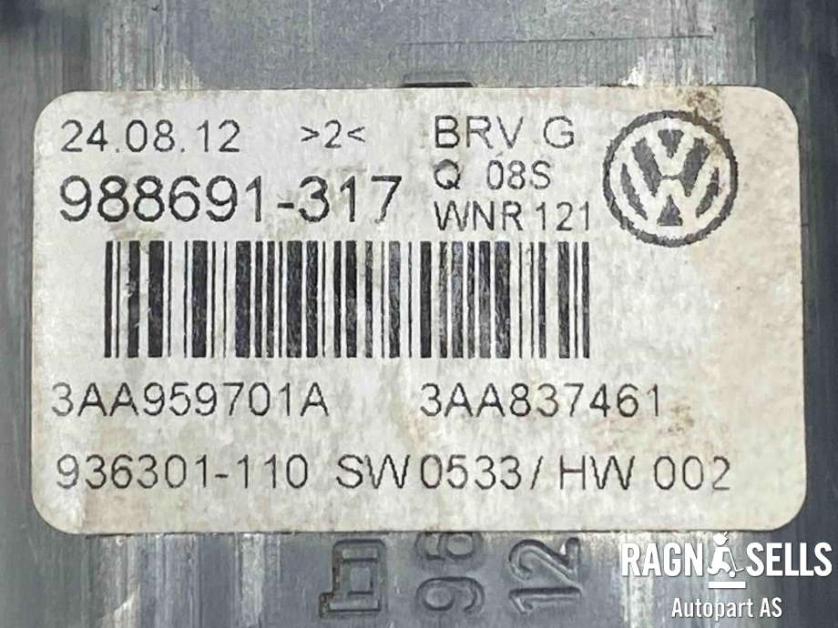 Ruteheis, kun motor, venstre foran til VW Passat 2011-2015 (B7) (B7) (3AA959701A|)