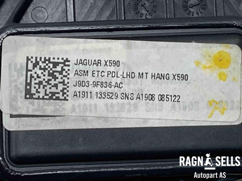 Pedal gass til Jaguar I-PACE 2018-->>  (J9D39F836AC|)