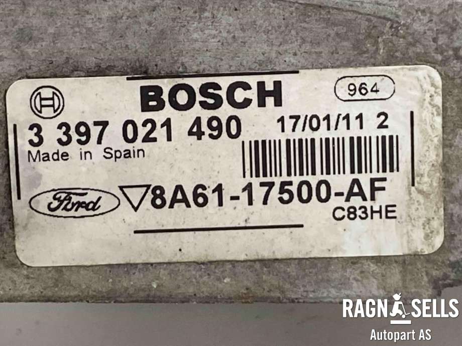 Viskermotor frontrute komplett m/overføring til Ford Fiesta 2008-2012 (Type VI, Fase 1)  (BOSCH|8A61-17K484-AG|8A61-17500-AF|17537411698869||0390241574|3397021490|8A61-17B571-AB)