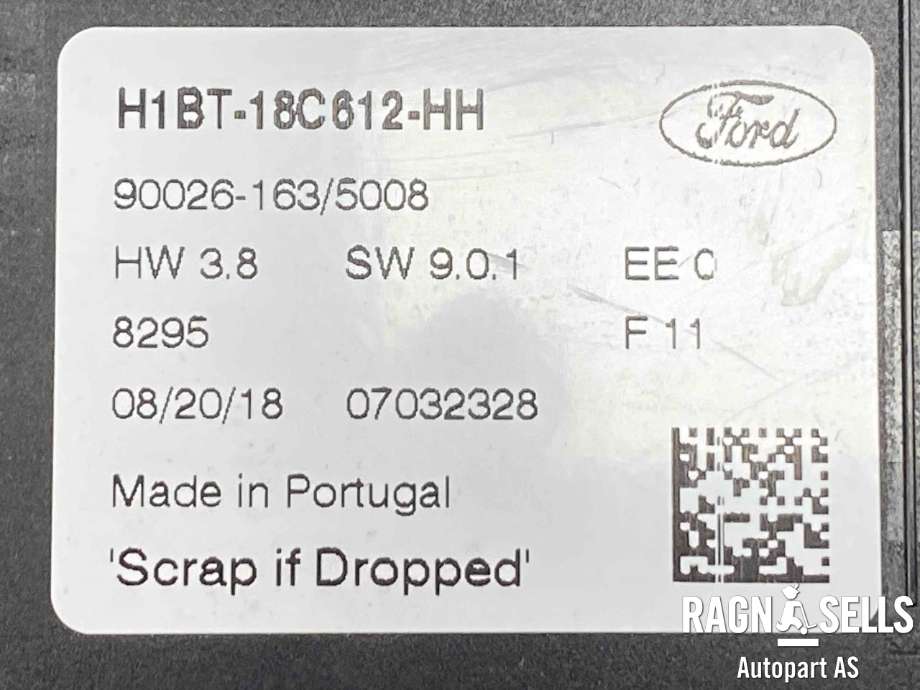Varmeapparat betjening til Ford Fiesta 2017-->> (Type VII)  (M1BT-18C612-HD|H1BT-18C612-HH|2681688)