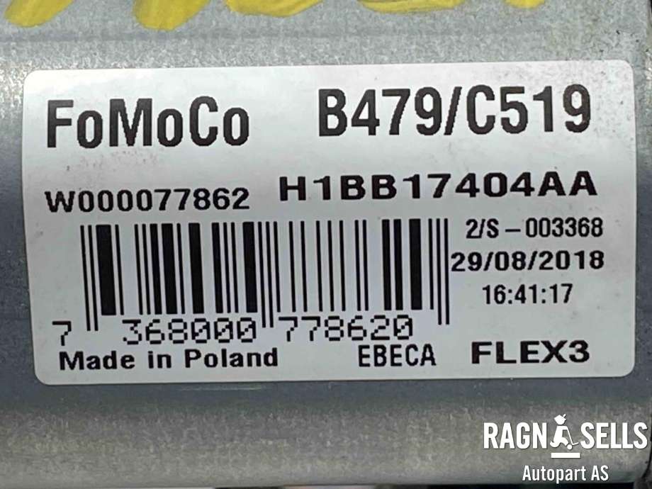 Viskermotor bakrute til Ford Fiesta 2017-->> (Type VII)  (FOMOCO|H1BB-17404-AB|H1BB-17404-AA|2541125)