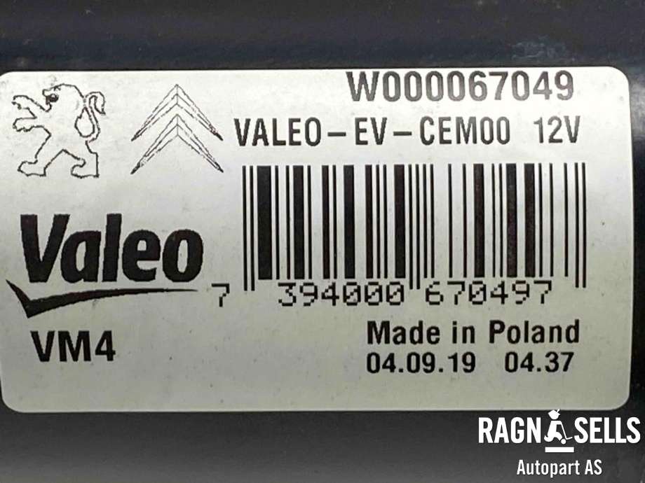 Viskermotor frontrute komplett m/overføring til Opel Vivaro C 2020-->>  (VALEO|W000067049|)