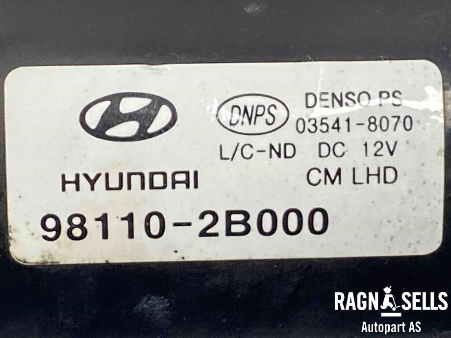 Viskermotor frontrute komplett m/overføring til Hyundai Santa Fe 2006-2009 (Type II, Fase 1)  (98110 2B000|98120 2B000|)