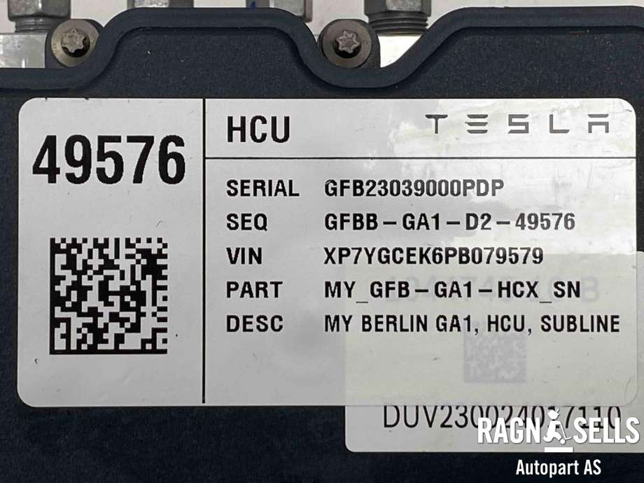 ABS sentral til Tesla Model Y 2021-2024 (Type I)  (1044746-00-A|MYGFBGA1HCXSN|)