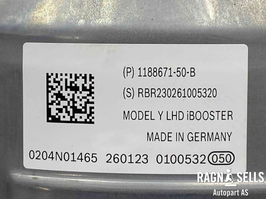 Bremsekraft-forsterker til Tesla Model Y 2021-2024 (Type I)  (118867150B|)