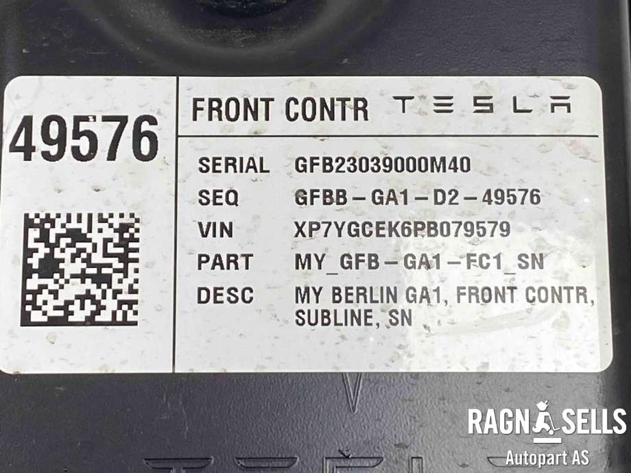 Styreenhet diverse til Tesla Model Y 2021-2024 (Type I) (GFBBGA1D249576|MYGFBGA1FC1|)